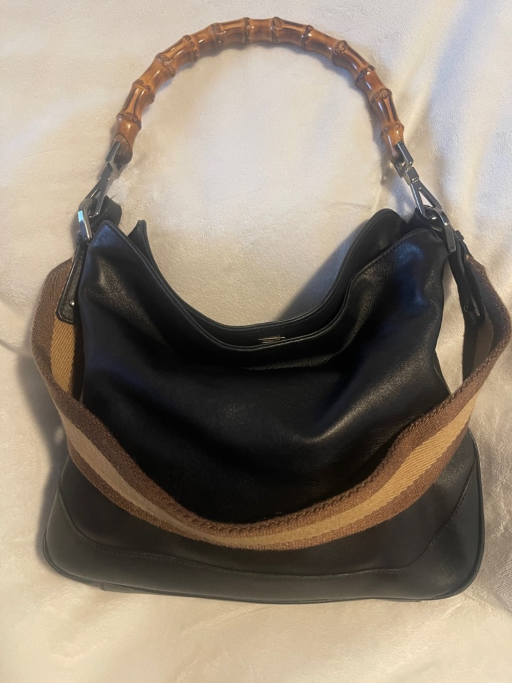 Bundle‼️Gucci leather Bamboo Handle and Jackie Wallet